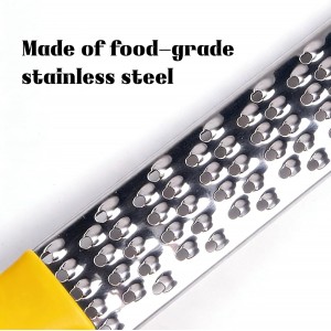 Lemon Zester Grater Tool,Grater Zester Stainless Steel for Fruits and Cheese,12.5 Inch