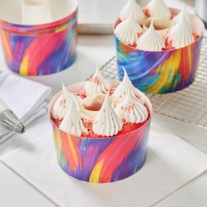 Restaurantware Angel Food Cake Pan 100 Pack of 22 oz Greaseproof Cake Pans Disposable Quick-Release Oven-Safe Freezer-Safe Sturdy Paper Tube Pan For Baking