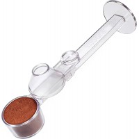 Coffee Scoop 2Tbsp & 51mm Espresso Tamper - BPA-Free PCTG Scoop Funnel,Precise for Coffee/Protein/Powder/Hot Cocoa,Fits K-Cups&Formula Dispensers(Natural,1Pack)
