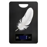 Digital Kitchen Scale & Food Weight Scale with Hang Loop, 11lb Baking Scale for Home and Kitchen. Precise Kitchen Scales Digital Weight Grams and Ounces, Digital Food Scale（Black）