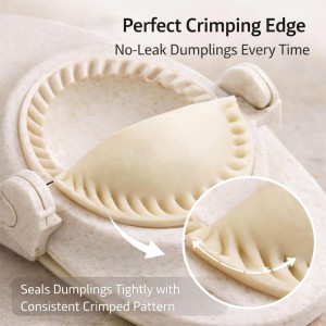 Dumpling Maker Set with Dough Cutter, Easy One-Press Dumpling & Pastry Press Mold for Home Cooking, No Leaking, Secure Seal, 3 Sizes (4