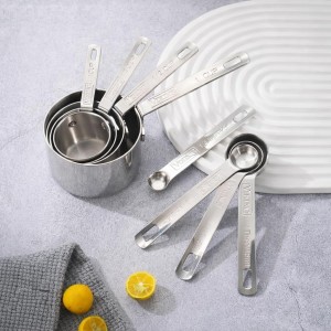 4-Piece Stainless Steel Kitchen Measuring Spoon Set by Viking | Professional Grade