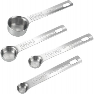 4-Piece Stainless Steel Kitchen Measurin...