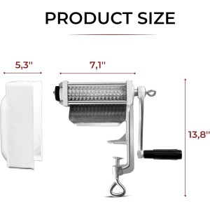 Manual Meat Tenderizer Heavy Duty – Commercial Rolling Cuber Tool Steak Flatten Tool Meat Tenderizer Grinder Clamp-on Kitchen Tool