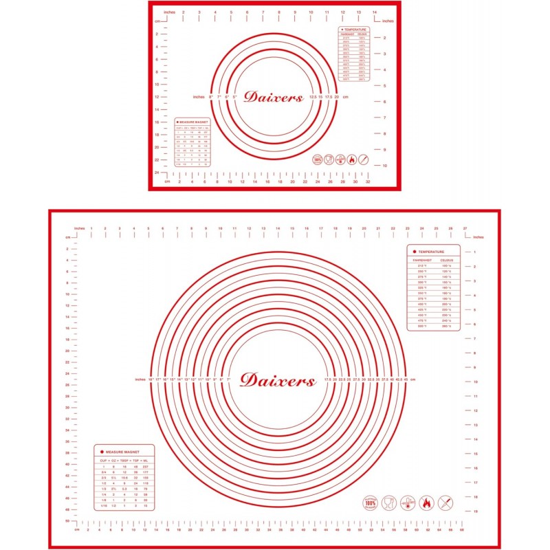Silicone Baking Mats Set of 2,Extra Large 31.5