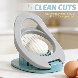 BlingKingdom Egg Slicer Easy to Clean Egg Cutter with Stainless Steel Wire for Kitchen Soft Fruit, Strawberrys kiwis Sandwiches Salads