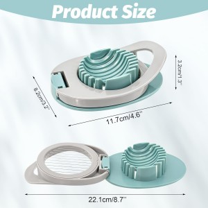 BlingKingdom Egg Slicer Easy to Clean Egg Cutter with Stainless Steel Wire for Kitchen Soft Fruit, Strawberrys kiwis Sandwiches Salads