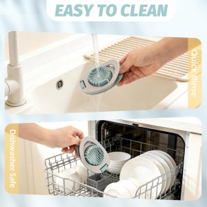 BlingKingdom Egg Slicer Easy to Clean Egg Cutter with Stainless Steel Wire for Kitchen Soft Fruit, Strawberrys kiwis Sandwiches Salads