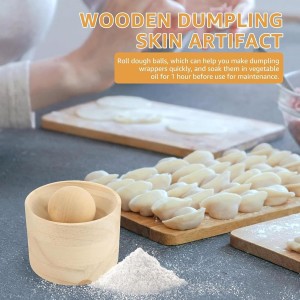 Wooden Dumpling Wrappers Maker, Ball Rolling Manual Dumpling Wrapper Mould With Dough Press, Reusable Round Ravioli Makers For Making Dumplings, Pies, Ravioli, Pasta, Meat Pies At Home