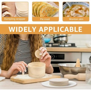 Wooden Dumpling Wrappers Maker, Ball Rolling Manual Dumpling Wrapper Mould With Dough Press, Reusable Round Ravioli Makers For Making Dumplings, Pies, Ravioli, Pasta, Meat Pies At Home