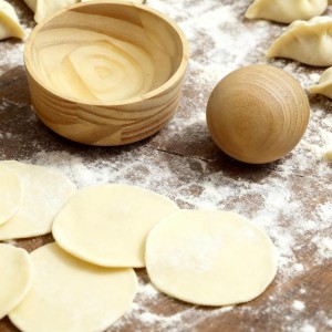 Wooden Dumpling Wrappers Maker, Ball Rolling Manual Dumpling Wrapper Mould With Dough Press, Reusable Round Ravioli Makers For Making Dumplings, Pies, Ravioli, Pasta, Meat Pies At Home