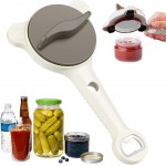 Multifunctional Retractable Bottle Opener, Jar Opener Bottle Opener for Seniors with Arthritis, 4 in 1 Magnetic Stainless Steel Can Opener for Opening Jars Beer Lid Kitchen Gadgets Tool