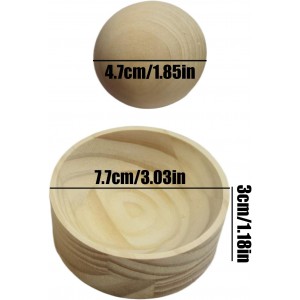 Wooden Dumpling Wrappers Maker, 2 Pieces Ball Rolling Manual Dumpling Wrapper Mould With Dough Press, Reusable Round Ravioli Makers For Making Dumplings Ravioli Pasta Pies Meat Pies At Home