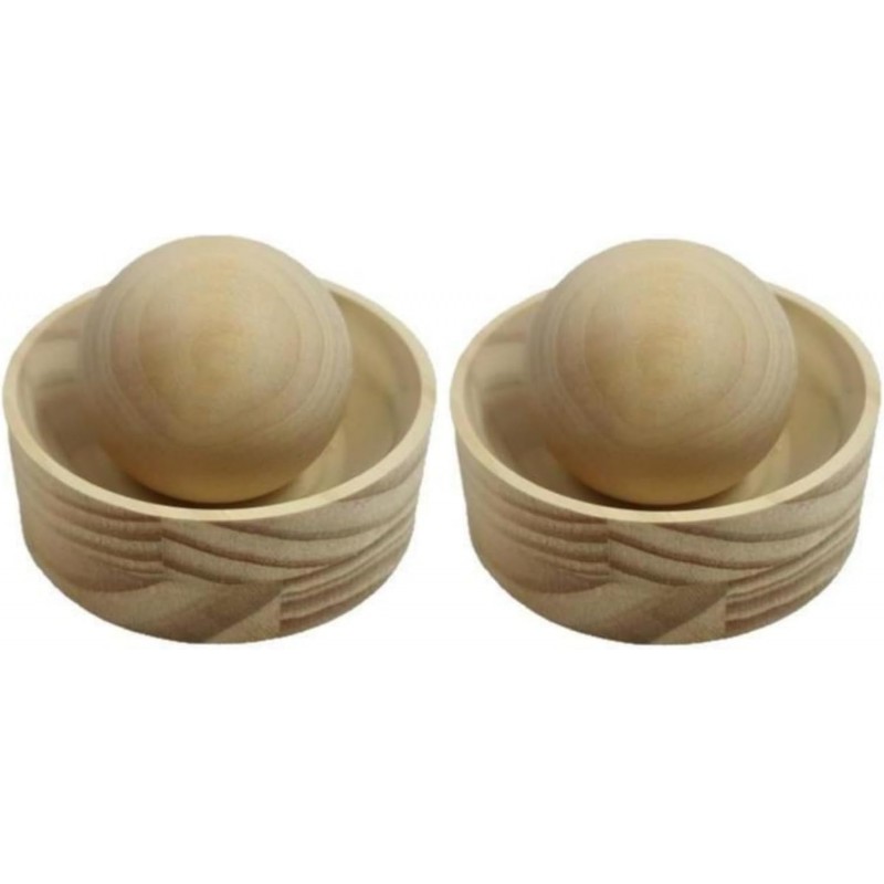 Wooden Dumpling Wrappers Maker, 2 Pieces Ball Rolling Manual Dumpling Wrapper Mould With Dough Press, Reusable Round Ravioli Makers For Making Dumplings Ravioli Pasta Pies Meat Pies At Home