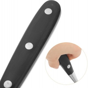 Stainless Steel Meat Carving Fork Black Long Bbq Grill Fork for Camping and Kitchen Serving