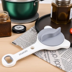 Jar Opener for Weak Hands, Seniors & Arthritis – Adjustable 4-in-1 Bottle & Can Opener with Non-Slip Pad – for Large Pickle Jars, Soda, Wine – Left-Handed & Kid-Friendly, Dishwasher Safe