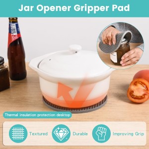 Jar Opener for Weak Hands, Seniors & Arthritis – Adjustable 4-in-1 Bottle & Can Opener with Non-Slip Pad – for Large Pickle Jars, Soda, Wine – Left-Handed & Kid-Friendly, Dishwasher Safe