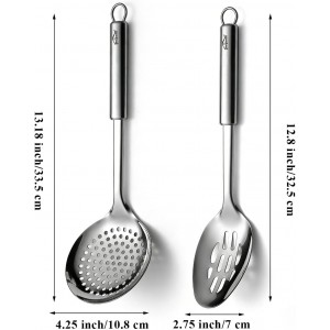 Berglander Kitchen Skimmer Slotted Spoons for Straining 2 pcs 13