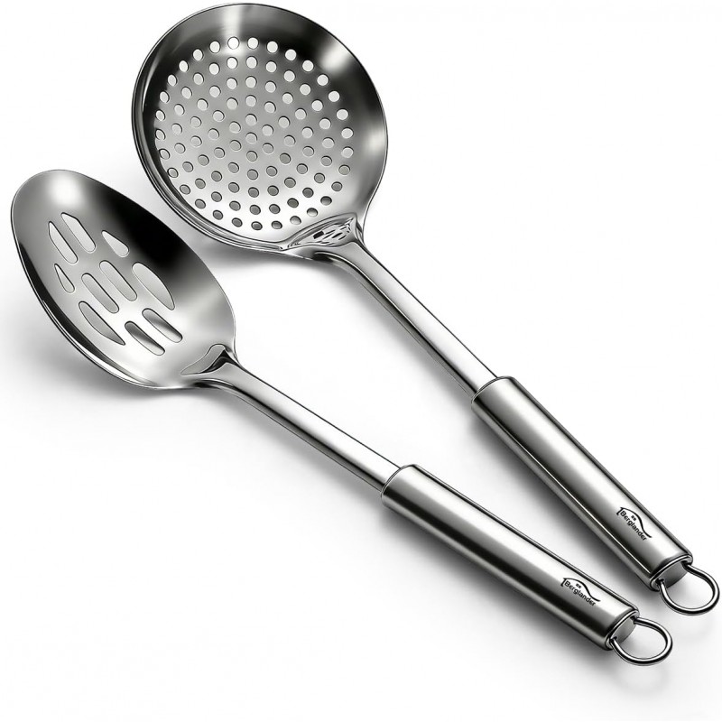 Berglander Kitchen Skimmer Slotted Spoons for Straining 2 pcs 13