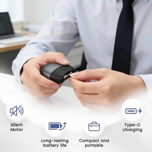 3 in 1 Automatic Electric Nail Clipper,2026 Upgraded USB-Rechargeable Nail Clipper with LED Light and Nail Scraps Storage,Portable,Safe for Adults,Seniors, Kids and Babies(Gray)