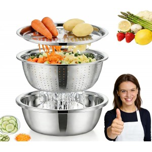 Multifunctional Stainless Steel Basin,3 ...