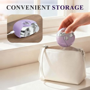 Electric Nail Clippers,3 in 1 Electric Polishing Automatic Nail Clippers,2 Adjustable Speeds, Automatic Nail Trimmer with LED Light&Clip Storage,USB Rechargeable for Kids, Adults,Seniors(Purple)