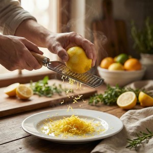 Stainless Steel Cheese Grater, Cheese Grater Handheld, Kitchen-Grater Zester-Grater for Parmesan Lemon Ginger Nutmeg Potato Chocolate and Garlic