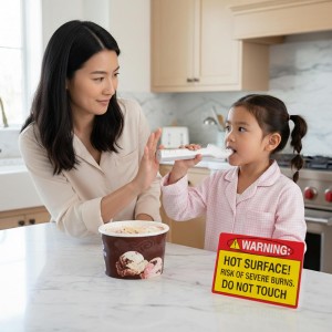 Heated Ice Cream Scoop Rechargeable Electric Scooper 2 Temperature Settings113°F-158°F, Zinc Alloy Rust-Proof Easy to Clean Waterproof, Kitchen Gadget for Hard Ice Cream Gelato,White