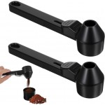 2pcs Coffee Scoop & Funnel For Reusable Cup Refillable Coffee Pods, 2tbsp Food-Grade Precise Measuring Protein Powder Scoop, Coffee Measuring Scoop for Coffee/Protein/Powder/Hot Cocoa