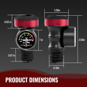 2 Pack Wine Vacuum Saver Sealer with Real-Time Pressure Gauge, Reusable Bottle Stoppers for Red & White Wine Preservation - Airtight Seal, Keep Fresh 5X Longer (Includes Hand Pump)