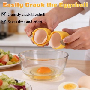 3 in 1 Egg Slicer for Hard Boiled Eggs,3 Cutting Modes,with 2 Egg Shell Opener,Stainless Steel Kitchen Dicer for Strawberry, Grape, Mushroom