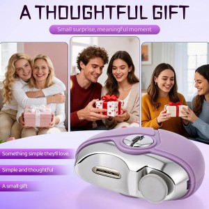 2 in 1 Electric Polishing Automatic Nail Clippers, 2026 Upgraded Electric Nail Trimmer Electric Nail Clipper with 2 Adjustable Speeds, Nail Trimmer for Seniors,Adults Automatic Nail Clipper (White)