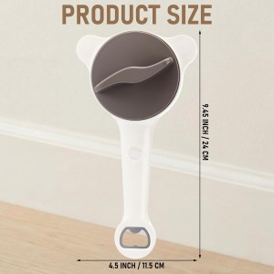 4-in-1 Strain Free Gripper Jar & Bottle Opener Easy Twist Can Opener for Tight Lids, Bottles, Ring Pull Cans for Weak Hands, Seniors, Arthritis