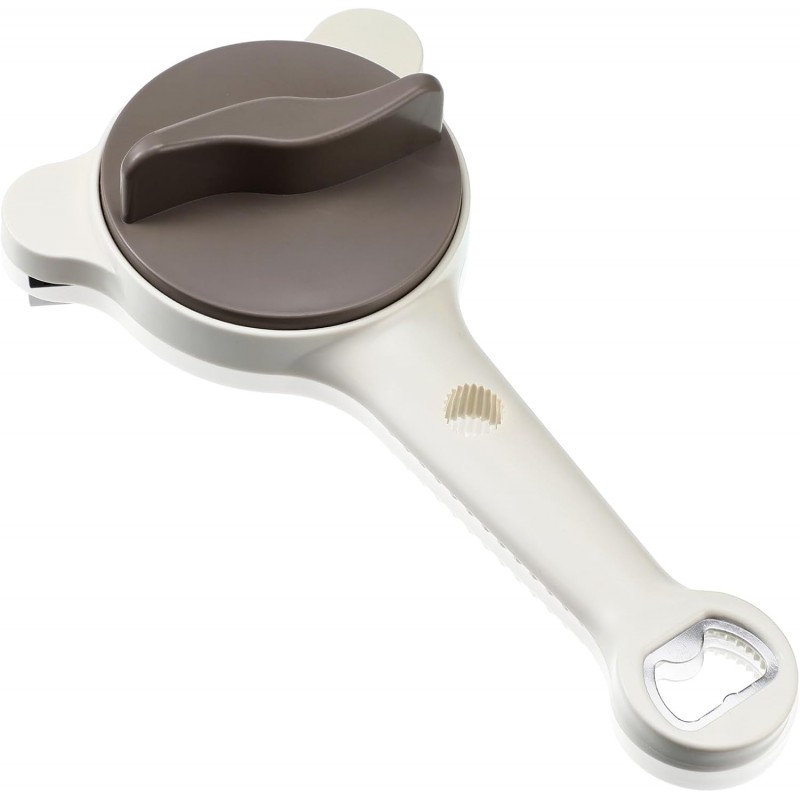 4-in-1 Strain Free Gripper Jar & Bottle Opener Easy Twist Can Opener for Tight Lids, Bottles, Ring Pull Cans for Weak Hands, Seniors, Arthritis