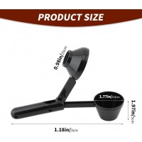 2pcs Coffee Scoop and Funnel for Reusable K Cup,Protein Scoop Funnel,Coffee Powder Scoops,Coffees Measuring Spoons 2 Tablespoon or Ground Coffees(COLOR:Black)