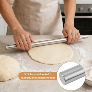 8Pcs Dumpling Maker Set, Stainless Steel Empanada Maker Press with Rolling Pin and Stuffing Scoop, Dough Cutter Dumpling Mold for Ravioli Pierogi Calzone, 3 Sizes