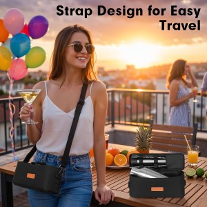 Cocktail Shaker Set, Vacuum Insulated Stainless Steel Martini Shaker Set, Portable Travel Bartender Kit with Bartender Accessory Tools, 25.4oz, Silver