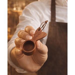 Walnut Coffee Scoop - 10g Wooden Measuring Spoon, Handcrafted Coffee Bean Scoop for Ground Coffee & Tea, Kitchen Accessories Gift for Coffee Lovers