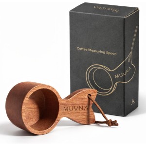 Walnut Coffee Scoop - 10g Wooden Measuring Spoon, Handcrafted Coffee Bean Scoop for Ground Coffee & Tea, Kitchen Accessories Gift for Coffee Lovers