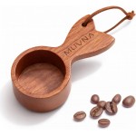 Walnut Coffee Scoop - 10g Wooden Measuring Spoon, Handcrafted Coffee Bean Scoop for Ground Coffee & Tea, Kitchen Accessories Gift for Coffee Lovers