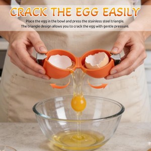 3 Pcs Egg Shell Opener,2026 New Egg Shell Opener, Stainless Steel Egghell Breaker,Multifunctional Egg hell Opener,Easy Shell Egg Opener,Kitchen Gadgets