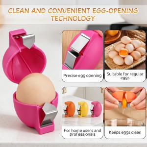3 Pcs Egg Shell Opener,2026 New Egg Shell Opener, Stainless Steel Egghell Breaker,Multifunctional Egg hell Opener,Easy Shell Egg Opener,Kitchen Gadgets