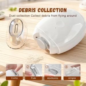 2026 New Electric Nail Clippers Automatic Electric Nail Clipper with LED Light, USB Rechargeable for Adults, Seniors, Babies, Children