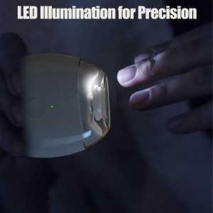 2026 New Electric Nail Clippers Automatic Electric Nail Clipper with LED Light, USB Rechargeable for Adults, Seniors, Babies, Children