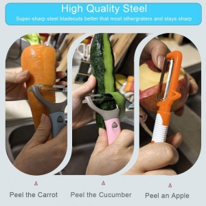 3Pack Carrots Potato Vegetable Peelers for Kitchen fruit Y Peeler for Apples