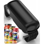 Electric Jar Opener One-Touch High Torque, Hands-Free Jar Opener for Weak Hands & Seniors, Battery Operated Jar Opener Kitchen Tool, Fits Most Jar Sizes, Grey/Black