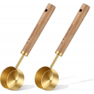 2Pcs Coffee Scoop, Gold Stainless Steel ...