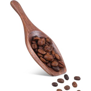 Black Walnut Coffee Bean Scoop – Solid...