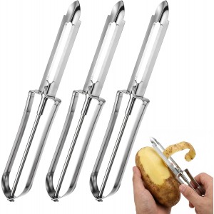3pcs Stainless Steel Peeler, Multi-Funct...