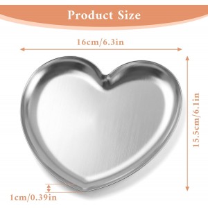 Spoon Rest Stainless Steel,Heart Shaped Spoon Rest,Stainless Steel Spoons Rests for Spoons, Spatulas & Tongs, Non-Slip Kitchen Counter Accessory